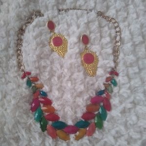 Francesca Collection MultiColor Statement Necklace